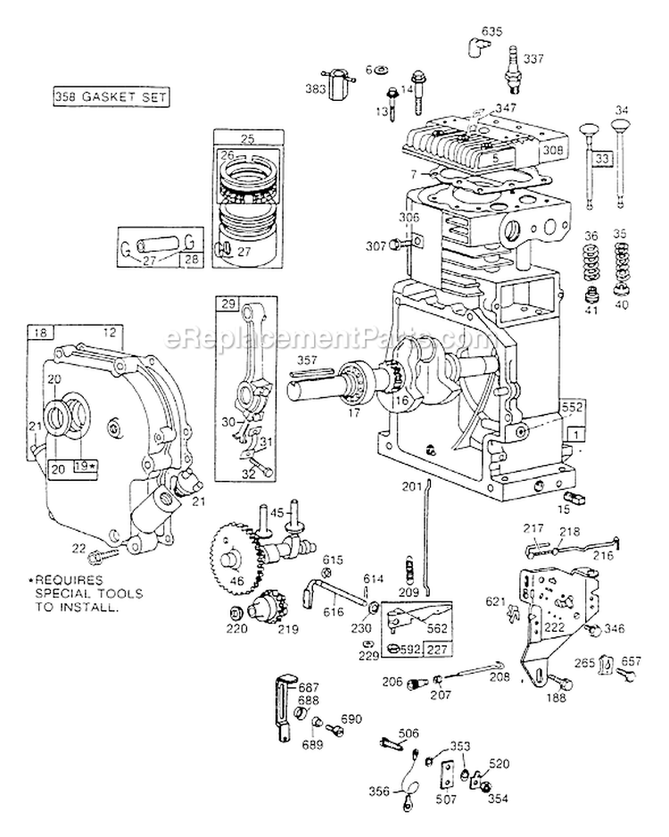 Page A Diagram and Parts List for 9085-4  Briggs and Stratton Generator